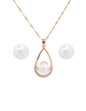 Aretes y collar Oro Angelus