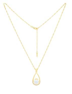 Aretes y collar Oro Angelus