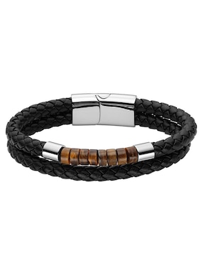 Pulsera Enso De Piel Men Bracelet Leather Con Acabado Pulido