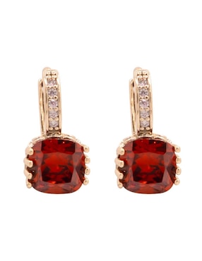 Aretes Oro Angelus con acabado brillante zirconia