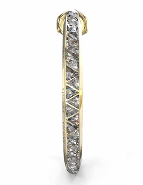 Arracadas Guess Trinity con acabado brillante circonita