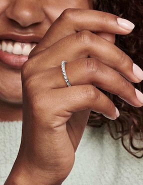 Anillo Pandora ME P 925 de plata zirconia cúbica brillante