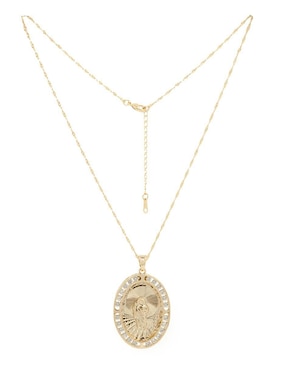Collar con dije ovalado Oro Angelus