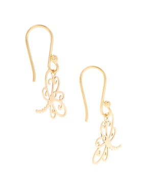 Aretes y collar de libélula Mauricio Serrano Jewelry Naturaleza de plata P 925