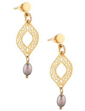 Aretes y collar Mauricio Serrano Jewelry de plata P 925 ojo de tigre