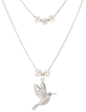 Collar de colibrí Mauricio Serrano Jewelry Naturaleza de plata P 925