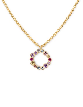 Collar con dije Singularu Bubbles de baño de oro 18 K
