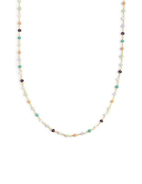 Collar Singularu Crystals Colors de plata 18 K