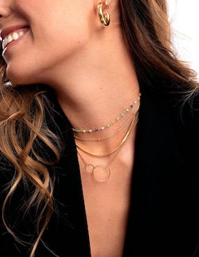 Collar Singularu Sister de plata 18 K