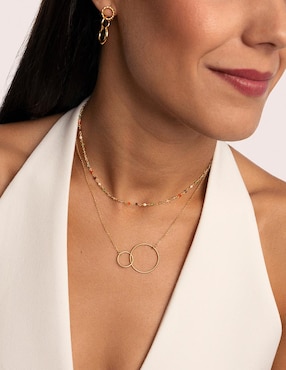 Collar Singularu Sister de plata 18 K