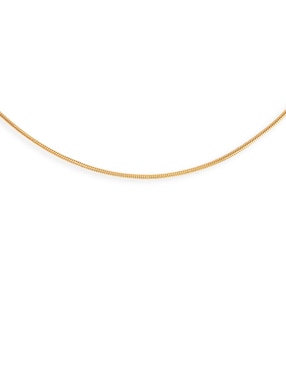 Collar Singularu Tail de baño de oro 18 K