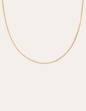 Collar Singularu Tail de baño de oro 18 K