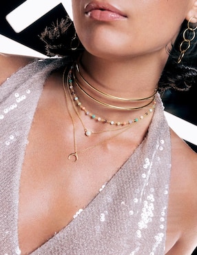 Collar Singularu Spark de plata 18 K