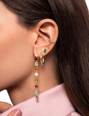 Ear cuff Singularu Ear Cuff Cros de plata 18 k con acabado baño de oro