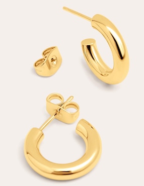 Aros Singularu Nairobi con acabado baño de oro 18 K