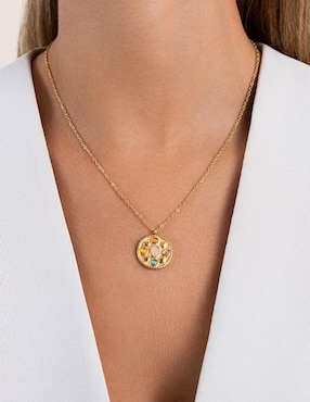 Collar Singularu Dark Arts de baño de oro 18 K