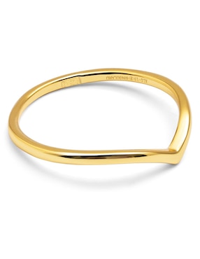 Anillo Singularu Peak de plata P 925 con acabado baño de oro
