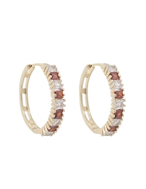 Arracadas de rana Oro Angelus con acabado pavé zirconia