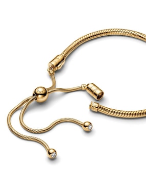 Brazalete Pandora de plata con zirconia cúbica p 925 Moments con acabado brillante
