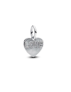 Charm De Corazón Pandora Moments De Plata P925 Zirconia Cúbica