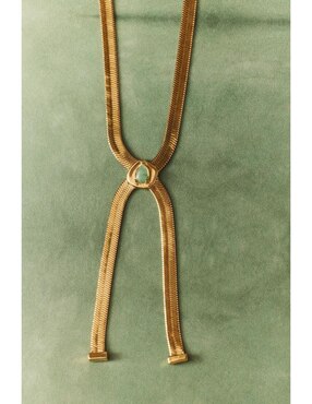 Collar Apodemia Firefly de baño de oro 18 K