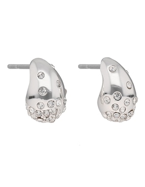 Aretes de gota Nine West Pave Nuggets con acabado brillante cristal