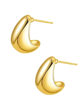 Aretes de gota Zvezda Gota con acabado chapa de oro