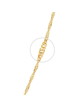 Collar con dije Abba Joyas de oro 10 K