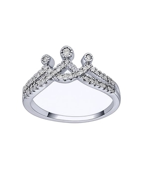 Anillo De Corona Ocean Heart Elegance Cristal