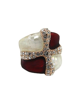 Anillo De Cruz Ocean Heart Elegance Cristal