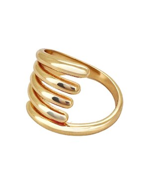 Anillo Zvezda Garra con acabado baño de oro