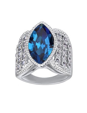 Anillo Multi Gemas Ocean Heart Elegance Cristal