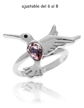 Anillo de colibrí Mayfer Joyería cristal