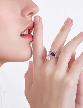 Anillo de colibrí Mayfer Joyería amatista