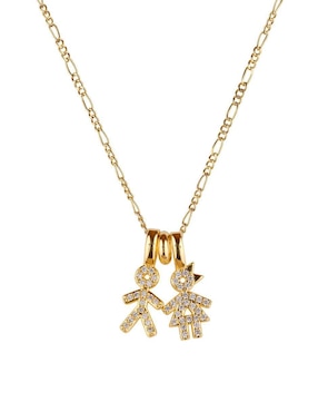 Collar de niño Luckyly Darcy de baño de oro 14 K