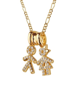 Collar de niño Luckyly Darcy de baño de oro 14 K