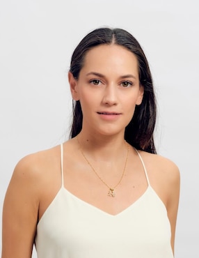 Collar de niño Luckyly Darcy de baño de oro 14 K