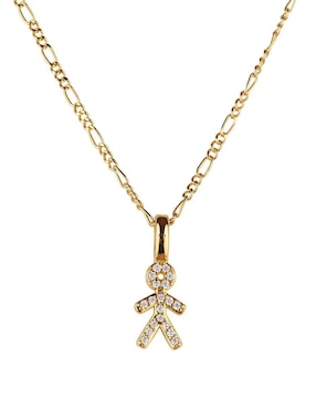 Collar de niño Luckyly Darcy de baño de oro 14 K