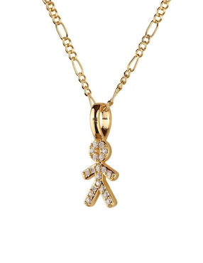 Collar de niño Luckyly Darcy de baño de oro 14 K