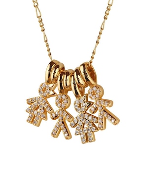 Collar de niño Luckyly Darcy de baño de oro 14 K