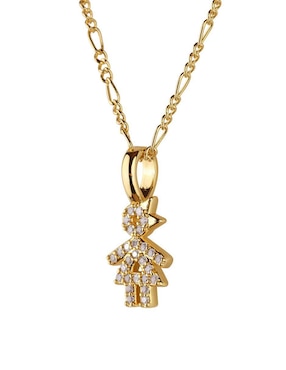 Collar de niña Luckyly Darcy de baño de oro 14 K