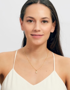 Collar de niña Luckyly Darcy de baño de oro 14 K