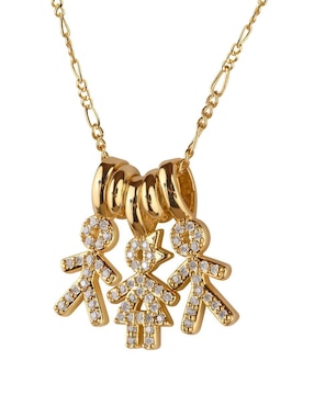 Collar de niño Luckyly Darcy de baño de oro 14 K