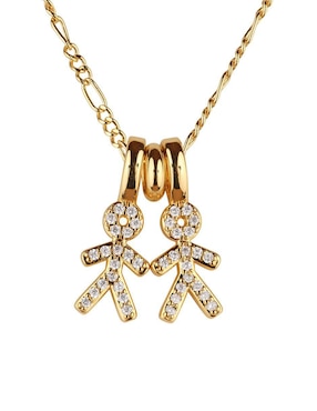 Collar de niño Luckyly Darcy de baño de oro 14 K