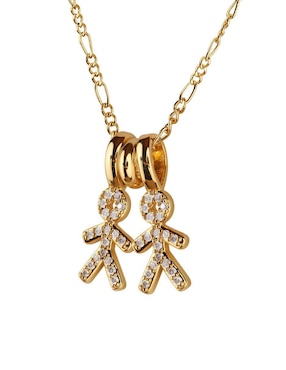 Collar de niño Luckyly Darcy de baño de oro 14 K