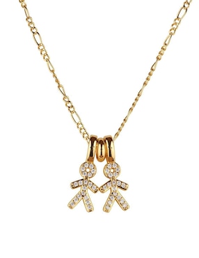 Collar de niño Luckyly Darcy de baño de oro 14 K