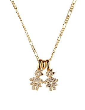 Collar de niña Luckyly Darcy de baño de oro 14 K