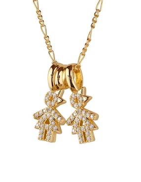 Collar de niña Luckyly Darcy de baño de oro 14 K
