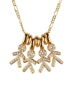 Collar de niño Luckyly Darcy de baño de oro 14 K