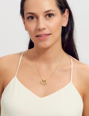 Collar de niño Luckyly Darcy de baño de oro 14 K